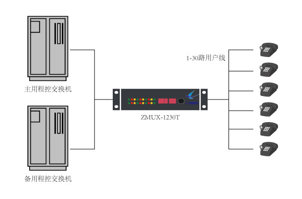 ZMUX-1230T組網(wǎng)應用圖